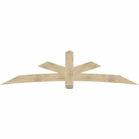Ekena Millwork Alberta Rough Sawn Timber Gable Bracket, Douglas Fir, 108"W x 27"H x 6"D x 6"F, 6/12 Pitch GBW108X27X0606ALB00RDF